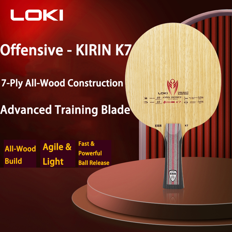 LOKI 7Ply Pure Wood Ping Pong  - Table Tennis Racket review and price