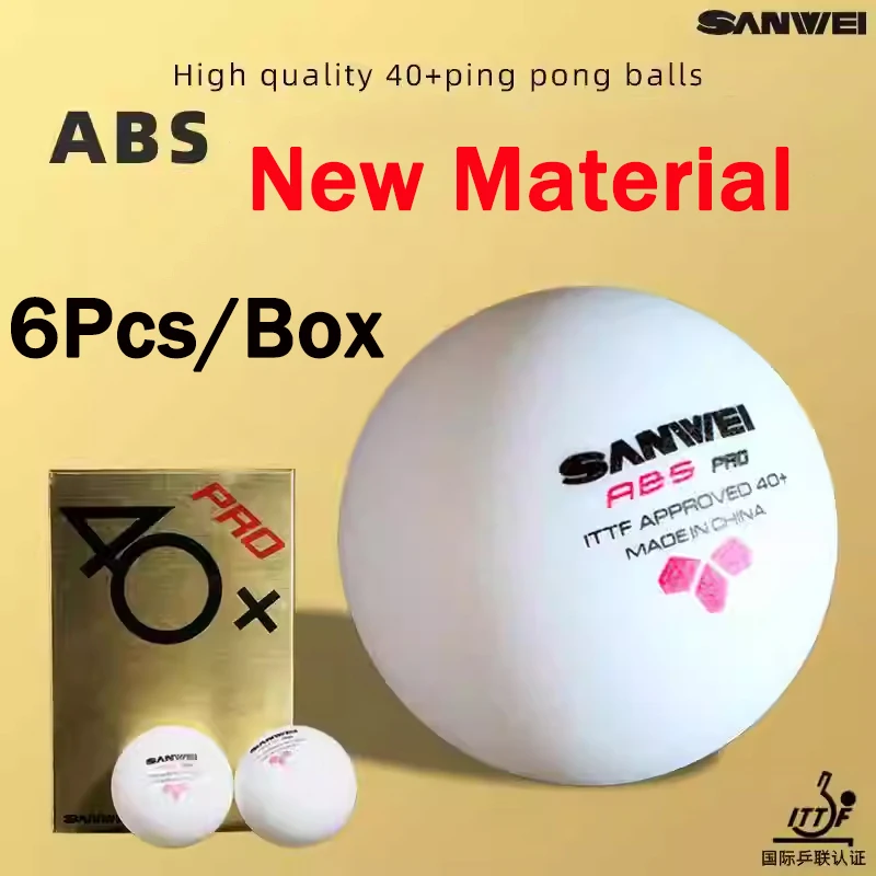 6pcs/box New Material SANWEI A - Table Tennis Olympics review and price